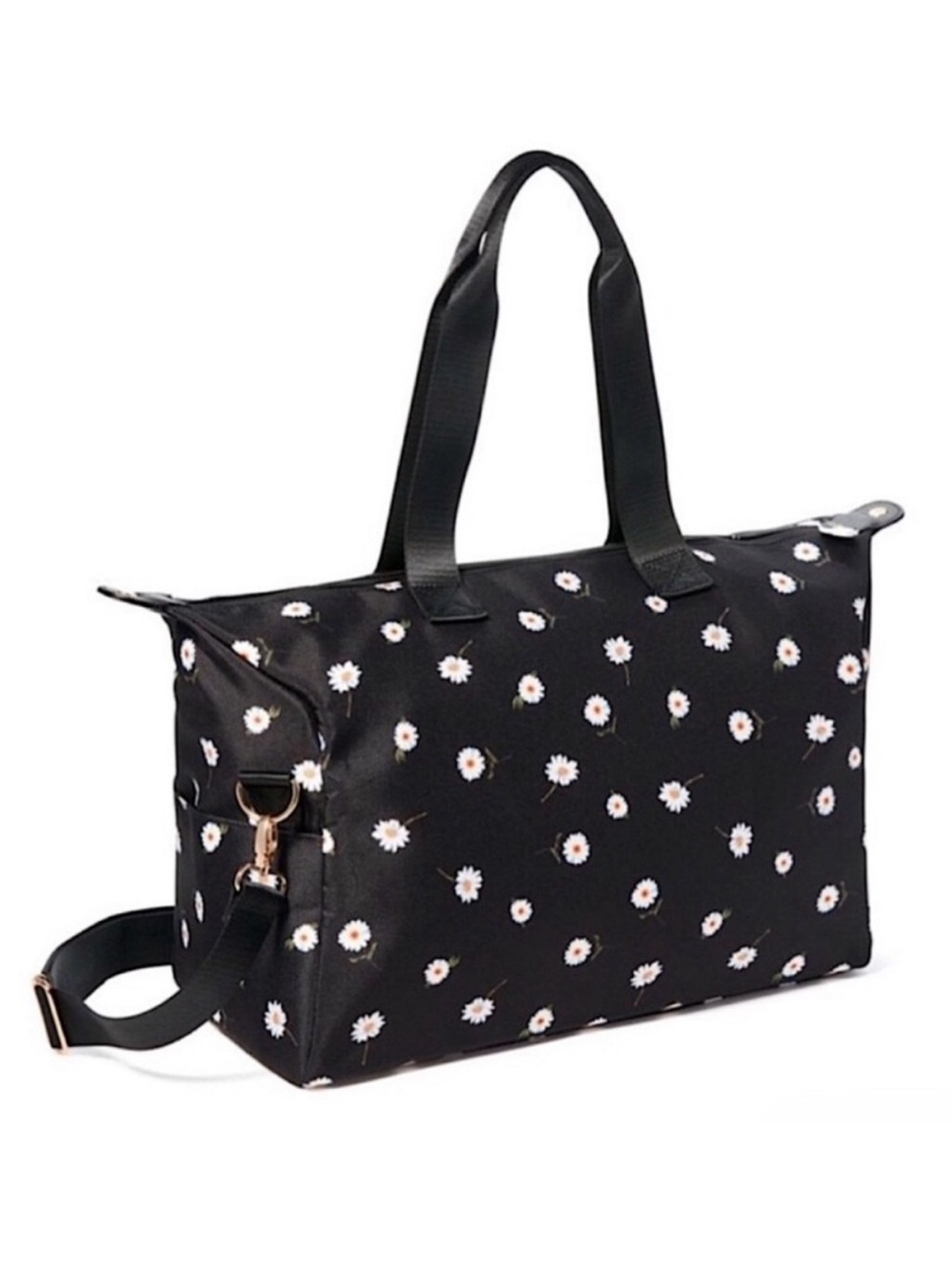 alice + olivia Daisy Print Duffle Bag By Stacey Bendet with Removable Strap - Picture 11 of 11